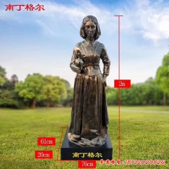 醫學名人南丁格爾銅雕像