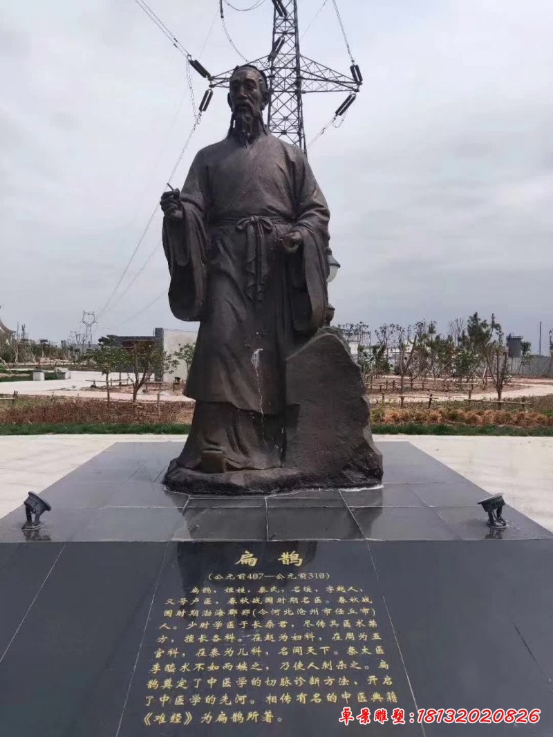 春秋戰國時期扁鵲銅雕