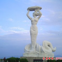 古代神話故事女媧補天石雕