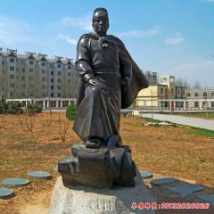 景區古代名人鄭和銅雕