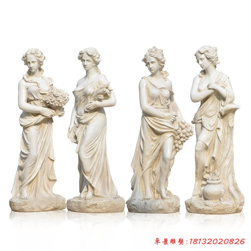 四季神雕塑，玻璃鋼西方人物