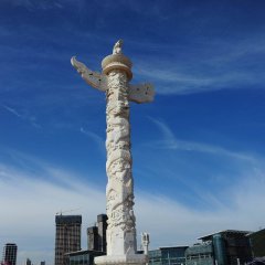 華表石雕，廣場青石華表雕塑