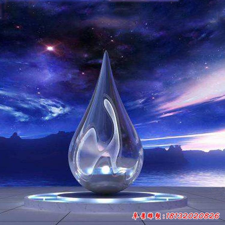 不銹鋼水滴創意城市雕塑