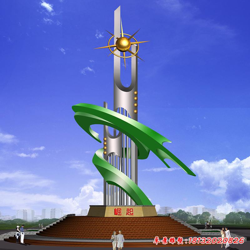 不銹鋼標志創意景觀雕塑