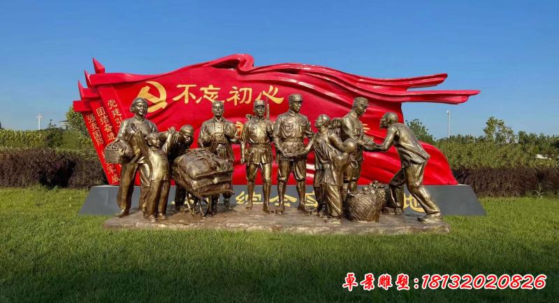 江西吉安  銅雕解放軍人物案例