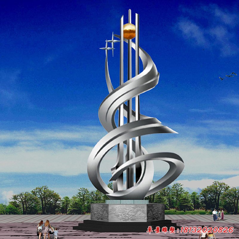 企業不銹鋼升華雕塑 (3)