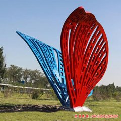 不銹鋼抽象蝴蝶雕塑