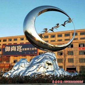 動(dòng)物大雁雕塑 不銹鋼雕塑