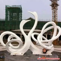 不銹鋼白天鵝雕塑