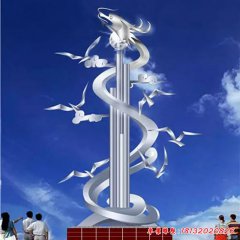 龍不銹鋼雕塑