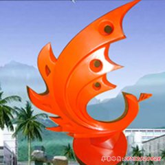 不銹鋼鳳凰抽象雕塑