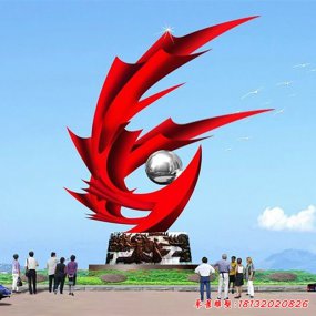 優(yōu)惠的不銹鋼鳳凰雕塑