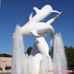 不銹鋼海豚噴泉