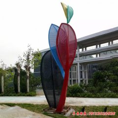 不銹鋼葉子景觀雕塑