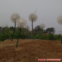 公園 不銹鋼植物蒲公英雕塑