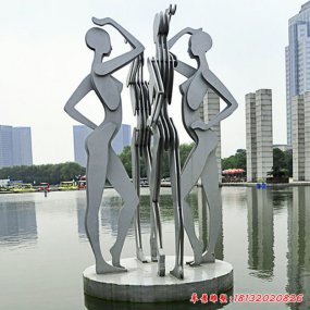 城市不銹鋼人物雕塑