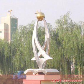 不銹鋼公園抽象雕塑