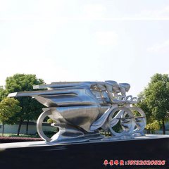 不銹鋼廣場人物雕塑