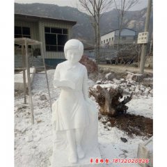 讀書人物石雕