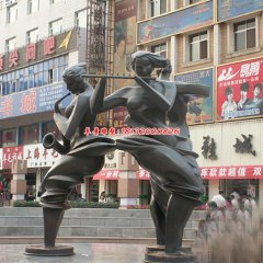 銅雕人物音樂銅雕