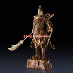 銅雕人物關公像