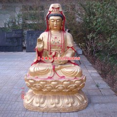 銅觀音菩薩塑像