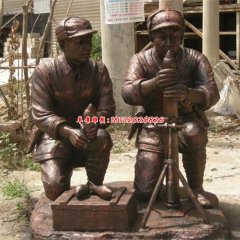 八路軍人物銅雕塑