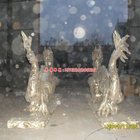 布查特花園 銅雕龍