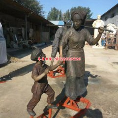 景觀銅雕塑 人物銅雕塑