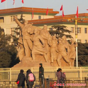 紅軍廣場的塑像人物