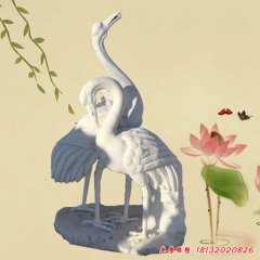 仙鶴的雕塑