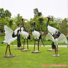玻璃鋼仙鶴雕塑
