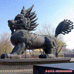 門口麒麟雕塑