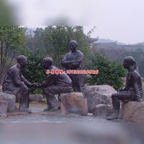 城市園林雕塑銅雕現(xiàn)代人