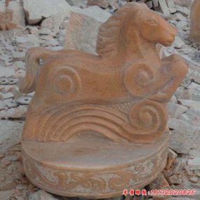 抽象石雕十二生肖