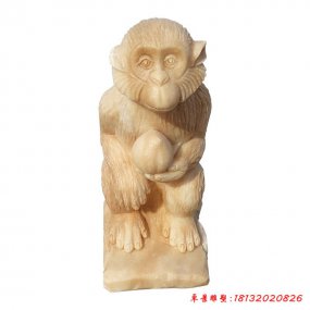 石雕抽象猴子