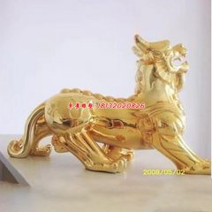 銅鎏金貔貅