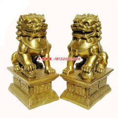 迷你銅獅子