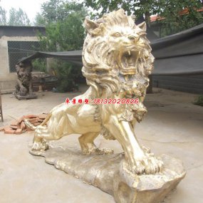 景區(qū)銅獅子