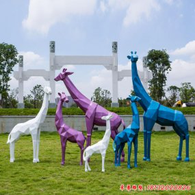 玻璃鋼長頸鹿雕塑
