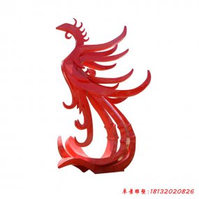 鳳凰抽象雕塑
