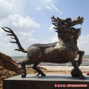 抽象麒麟雕塑