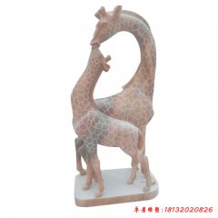 長(zhǎng)頸鹿的雕塑