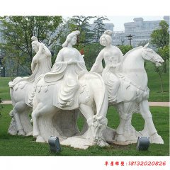 公園的人物雕塑