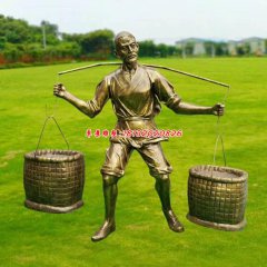 玻璃鋼農(nóng)民雕塑