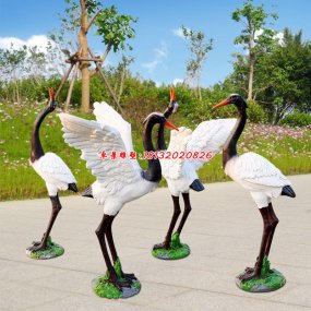 玻璃鋼鶴雕塑