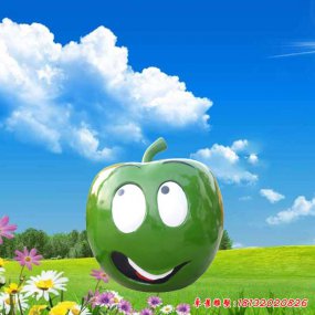 玻璃鋼青蘋果商場(chǎng)美陳