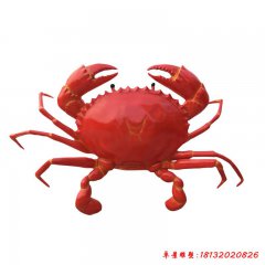 玻璃鋼大螃蟹雕塑