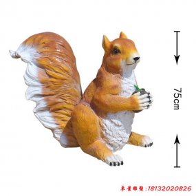 玻璃鋼松鼠卡通雕塑