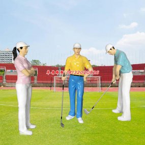 玻璃鋼高爾夫球雕塑